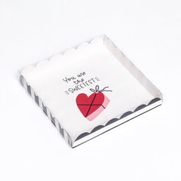 Цена за 5 шт. Коробка для печенья «Сердце», 21×21×3 см