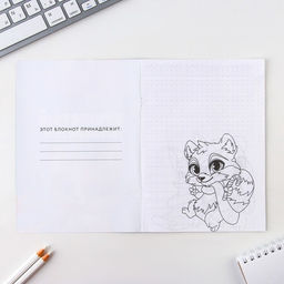 Цена за 10 шт. Блокнот раскраска А5, 8 страниц Зверята - Artfox фото 2