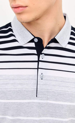 Футболка-поло F511-07-173b grey - Fine joyce фото 4