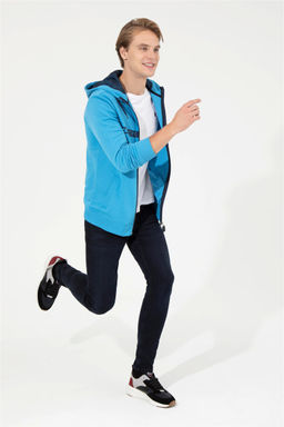 U. S. Polo Assn Мужской вязаный кардиган кобальтового цвета с капюшоном - U.s. polo assn фото 10