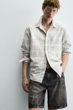 BERMUDA DENIM RELAXED FIT / Gris oscuro