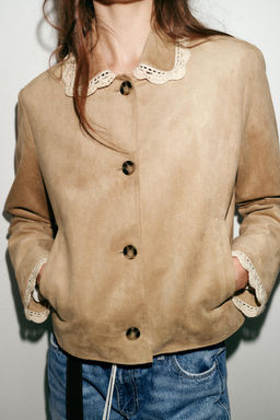 FAUX SUEDE JACKET - Zara фото 15