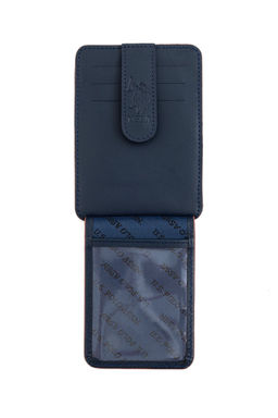 Мужской темно-синий кошелек Неожиданная скидка в корзине