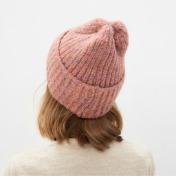 Шапка женская MINAKU, размер овер one size 52-58, розовая