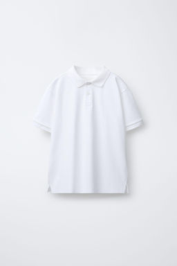 POLO B?SICO PIQU? / Blanco