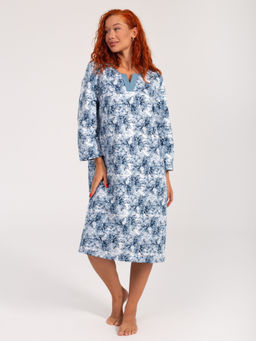 Ночная сорочка женская футер начёс МАДИНА ИНДИГО