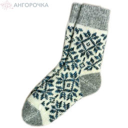 Женские вязаные носки со снежинками - 802.981