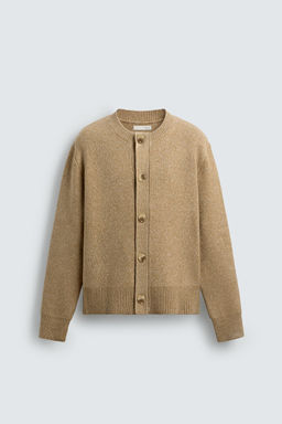 TEXTURED RELAXED FIT CARDIGAN - Zara фото 9