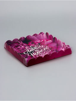 Цена за 5 шт. Коробка для печенья, Комплимент, 21?21?3 см