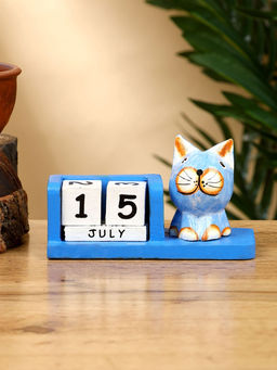Календарь настольный Котик, 1367 см, дерево, синий - Simaland фото 2