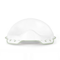 Накладка для унитаза детская (антискользящая) бело-оливковый