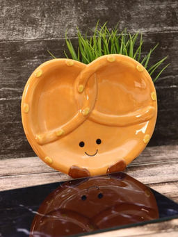 Тарелка керамическая iLikeGift Sweet bagel, 20,3х17,2х2,5 см