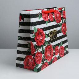 Пакет подарочный ламинированный, упаковка, Gifts, XL 49 х 40 х 19 см - Дарите счастье фото 2