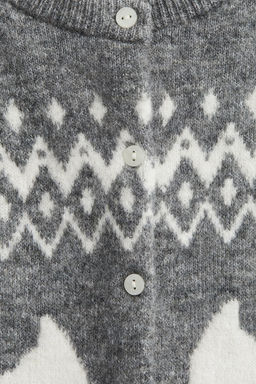 Cardigan en punto jacquard - H&m фото 7