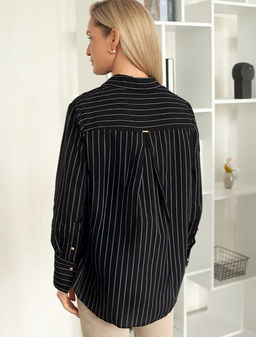 Блузка свободного силуэта из 100% хлопка - Vilatte фото 4