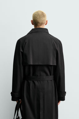 TRENCH WATER REPELLENT MANTECO® ORIGINS / Negro - Zara фото 3