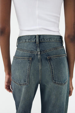 TRF WIDE-LEG HIGH-WAIST JEANS - Zara фото 6