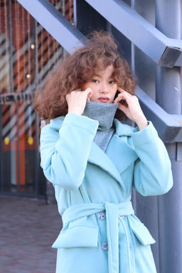 Martichelli Куртка удлинённая в цвете Tiffany  фото 5