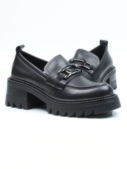 03-C1817-1 BLACK Лоферы женские (натуральная кожа)