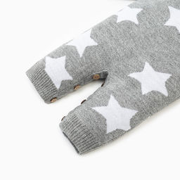 Комбинезон вязаный Крошка Я Звезды рост 62-68 см  фото 5