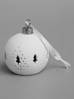 Ёлочный шар Ёлочки, 6.96.95.9 см, 1 LED, от батареек LR443, свечение тёплое белое - Luazon lighting фото 3