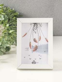 Цена за 2 шт. Фоторамка МДФ на 1 фото 10х15 см "Белая классика" 2,5х13х18 см