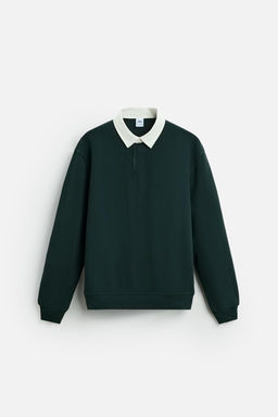 CONTRAST COLLAR POLO SHIRT - Zara фото 14