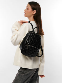 LACCOMA рюкзак Мэри-черный эко кожа хлопок