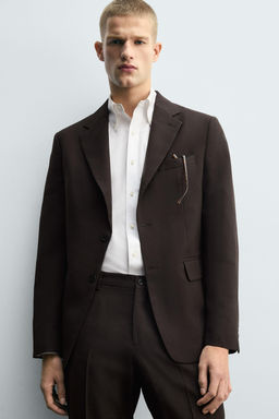 WOOL SUIT TROUSERS - Zara фото 5