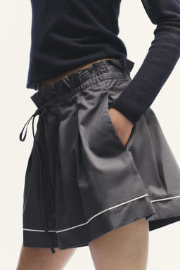 PIPING DETAIL VOLUME SHORTS - Zara фото 3
