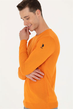 U. S. Polo Assn Мужской оранжевый свитер - U.s. polo assn фото 11