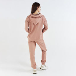 Костюм спортивный женский: худи, брюки, MINAKU: Casual Collection, размер 46, бежевый