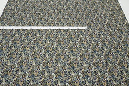 Импорт. хлопок Восточные огурчики на чернильно-синем, ш.1.48 м, хл-100%, 110гр/м.кв - Купава фото 4