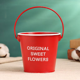 Цена за 2 шт. Кашпо «Ведёрко Original», 11×11×10 см, красное