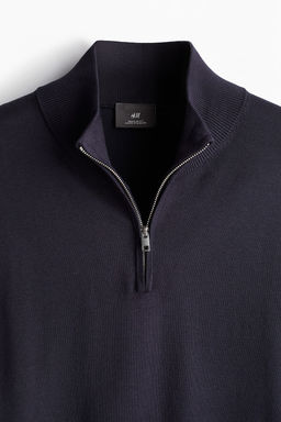 Jersey de punto fino con media cremallera Slim Fit - H&m фото 7