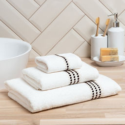 Полотенце махровое Love Life «Адажио» 70×140 см, белый, 100% хл, 450 г/м²