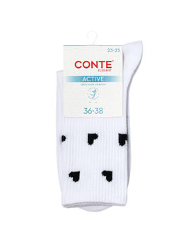 Цена за 2 пары. Носки удлиненные CONTE ACTIVE Носки женские хлопковые - Conte elegant фото 4
