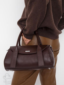Сумка женская кожаная 98321S coffee Velina Fabbiano-Safenta