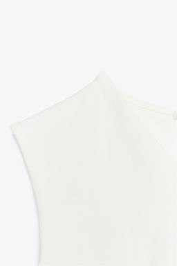 SLEEVELESS INTERLOCK PEPLUM TOP - Zara фото 7