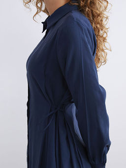 Modal Kar???ml? G?mlek Elbise