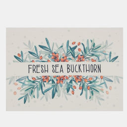 Салфетка на стол Доляна "Fresh sea buckthorn" ПВХ 40*29см