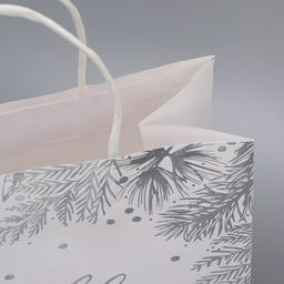 Пакет подарочный крафтовый Серебро, 22 х 25 х 12 см - Дарите счастье фото 11