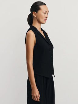 Прилегающий жилет с вискозой в составе / Zarina фото 4