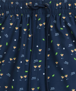 ATLANTIC KMB-221 Шорты мужские пляжные 4Way Stretch Hello Summer темно-синий  фото 5