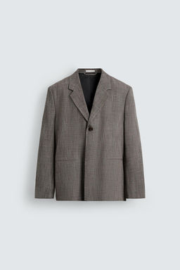 TEXTURED SUIT BLAZER - Zara фото 9