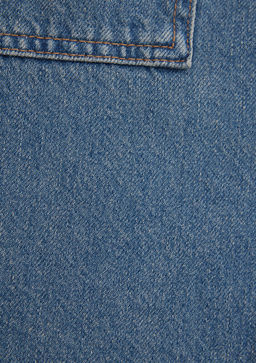 Bekka Classic Denim Indigo Mavisi Jean Gomlek фото 7