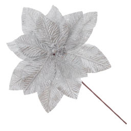 Цветок искусственный "Пуансеттия", L30 W30 H39 см, 2в.