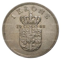 1 крона 1962 года Дания
