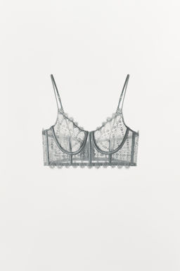 UNDERWIRED GUIPURE BRALETTE - Zara фото 5