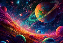 ФРЕЯ Пазл 500 элемент. PZL-500/49 Неоновый космос